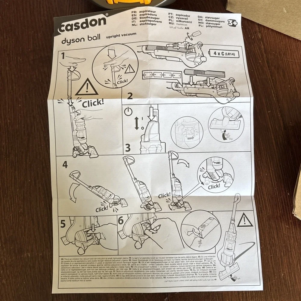 KIDS DYSON BALL TOY VACUUM CLEANER CASDON REAL SUCTION **NEW**